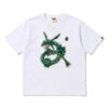 BAPE Rayquaza Gold-Outline Puff Chest Tee 7 BAPE Rayquaza Gold-Outline Puff Chest Tee -Bape Tee Store AUTO STANDARD TEE NONE LLM 20260611 151 hero