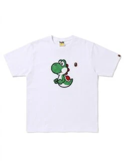 BAPE Yoshi Grid Puff Outline Chest Tee