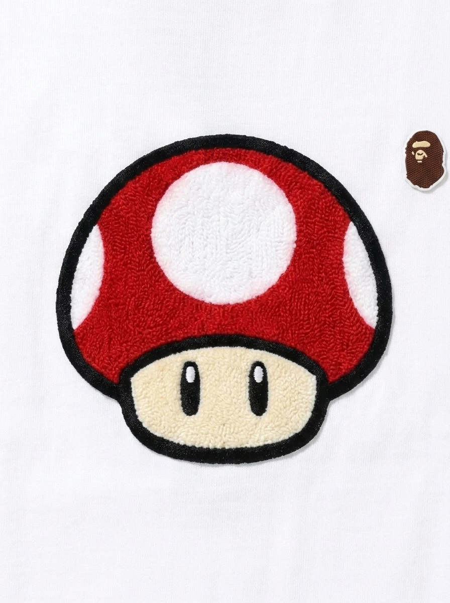 BAPE Super Mushroom 3D Puff Chest Tee 2 BAPE Super Mushroom 3D Puff Chest Tee - Image 2