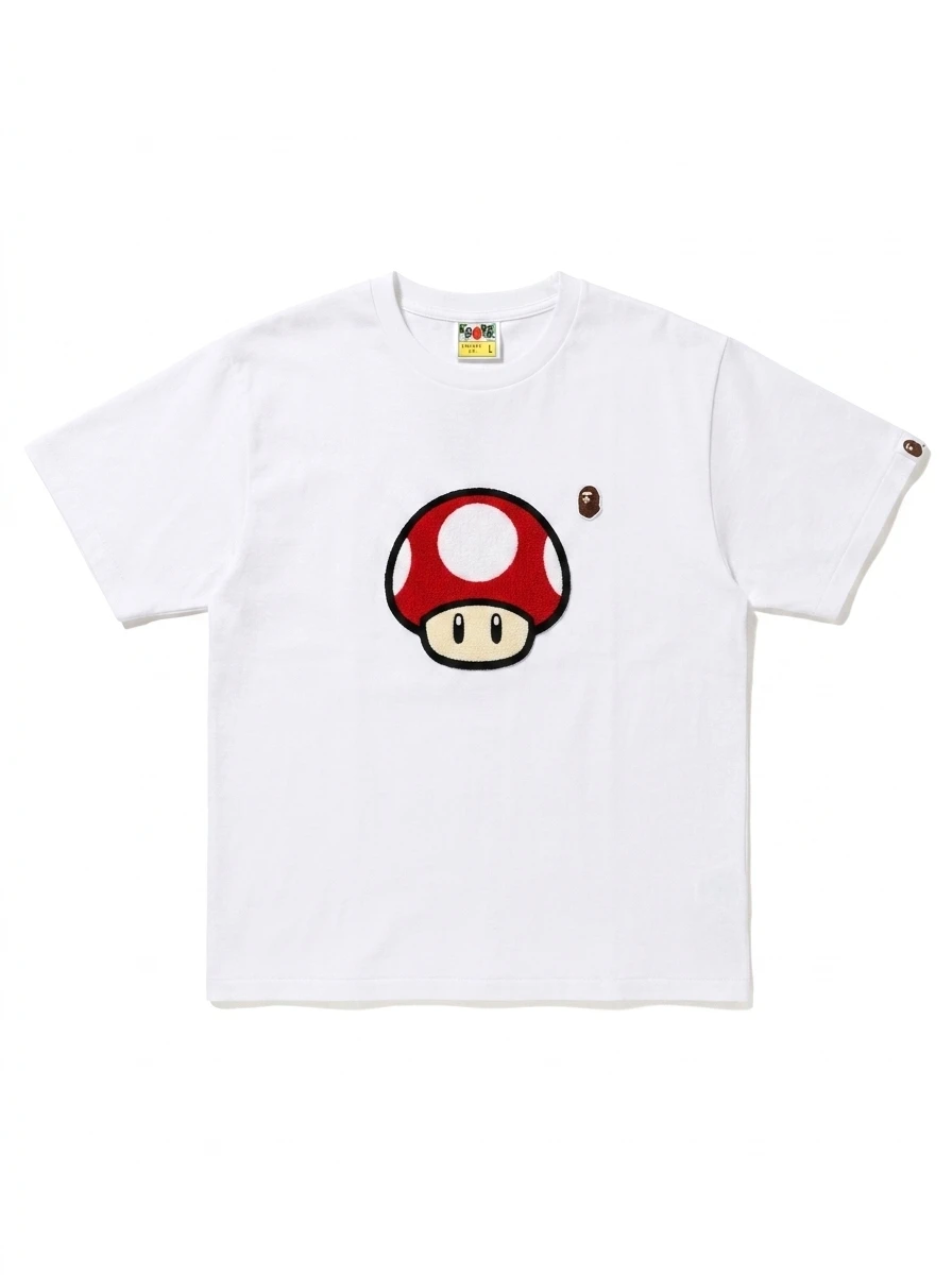BAPE Super Mushroom 3D Puff Chest Tee 1 BAPE Super Mushroom 3D Puff Chest Tee
